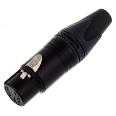 Neutrik NC5FXX-BAG XLR Konektors 5 pin Female Melns korpuss Neutrik NC5FXX-BAG XLR Konektors 5 pin Female Melns korpuss