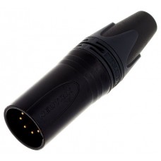 Neutrik NC5MXX-BAG XLR Konektors 5 pin Male Melns korpuss Neutrik NC5MXX-BAG XLR Konektors 5 pin Male Melns korpuss