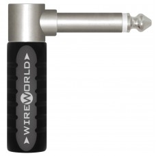 Wireworld Phone Plug 1/4" 6.3mm Mono Right Angle Nickel Konektors Wireworld Phone Plug 1/4" 6.3mm Mono Right Angle Nickel Konektors