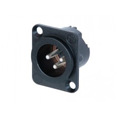 Neutrik NC3MD-LX-BAG XLR 3 pin Male Ligzda Melns korpuss Neutrik NC3MD-LX-BAG XLR 3 pin Male Ligzda Melns korpuss